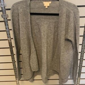 Leroy & Perry Cardigan swing Sweater Womens L Grey wool